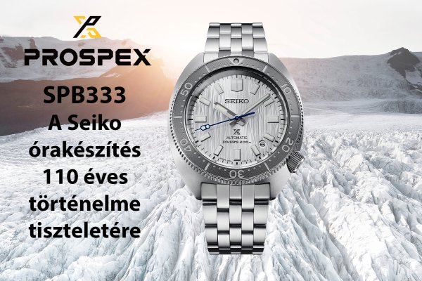 Prospex SPB333J1 - limitált Save The Ocean újdonság a Seiko órakészítés 110 éves történelmének tiszteletére