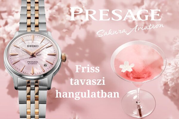 Presage Cocktail Time “Sakura Aviation” limitált kiadásban, friss tavaszi hangulatban