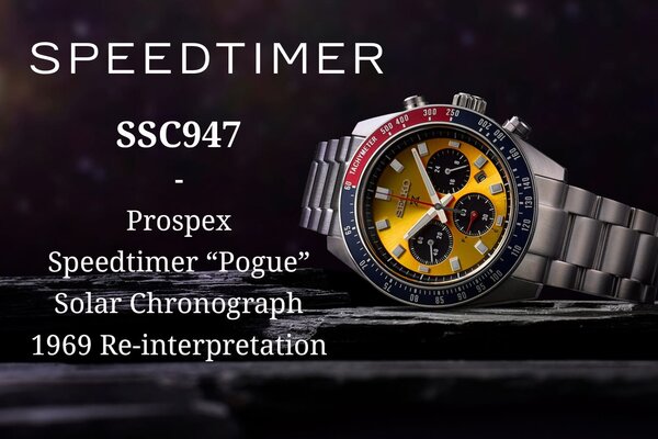 Prospex Speedtimer “Pogue” Solar Chronograph 1969 Re-interpretation - a Seiko történetének egyik legismertebb darabja ihlette 