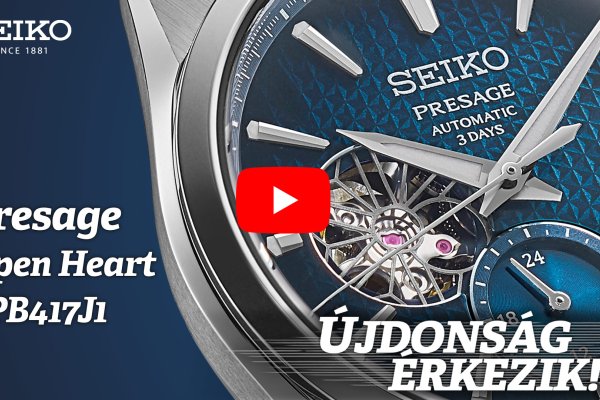 Újdonság Érkezik! - Seiko Presage Sharp Edged Open Heart SPB417J1